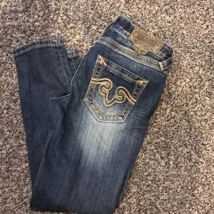Express Rerock Skinny Crop jeans Size 2